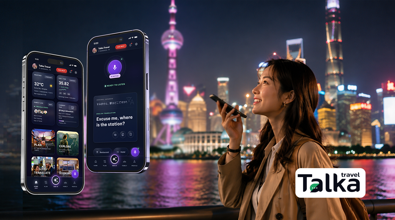 TALKA AI travel planning visual